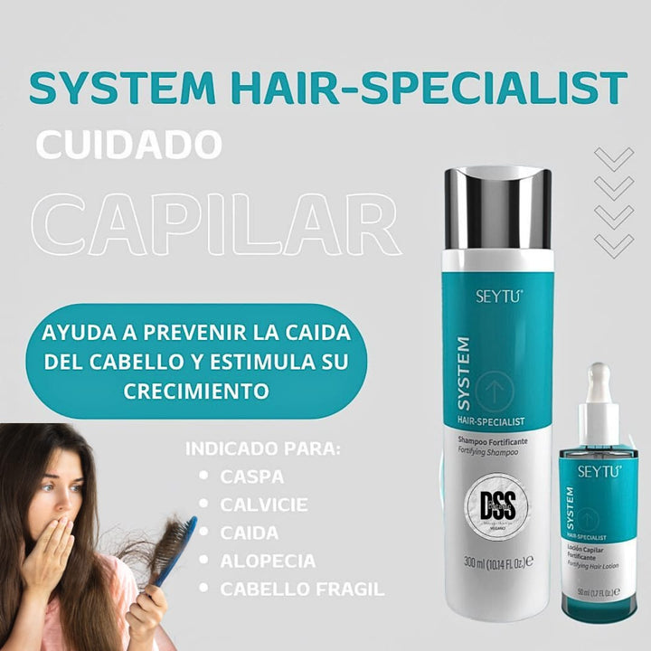 System Hair-Specialist / Shampoo fortificante + Loción capilar